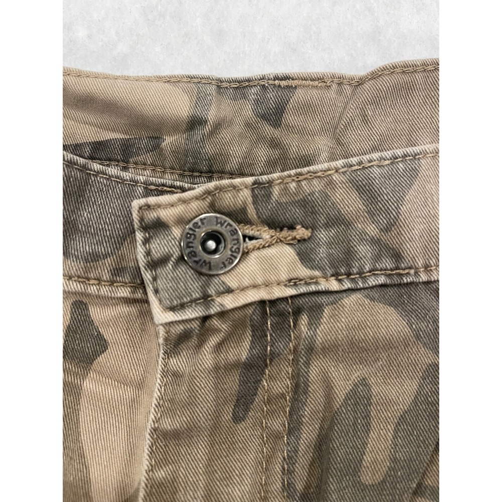 Wrangler Mens‎ Camo Cargo Pants Brown Tan Relaxed Fit Straight Leg 34 Waist - Picture 9 of 11
